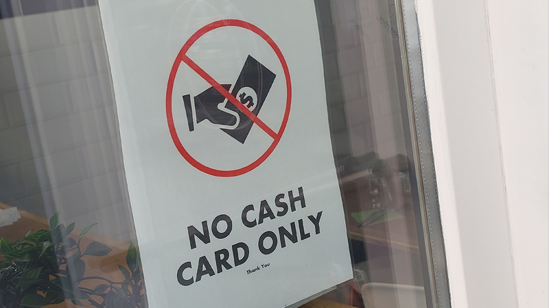 No cash - card only